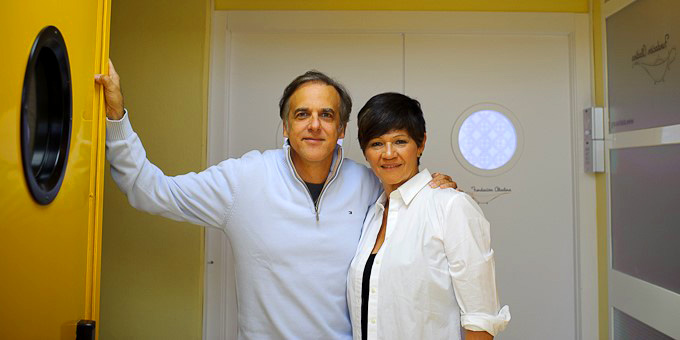 Alicia Romay con Paco Arango, Presidente de la Fundación Aladina (foto cortesía de u-uphoto.com)